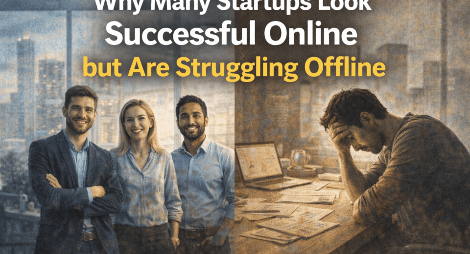 Startups success online, struggles offline