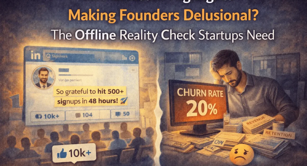 LinkedIn highlights versus startup reality