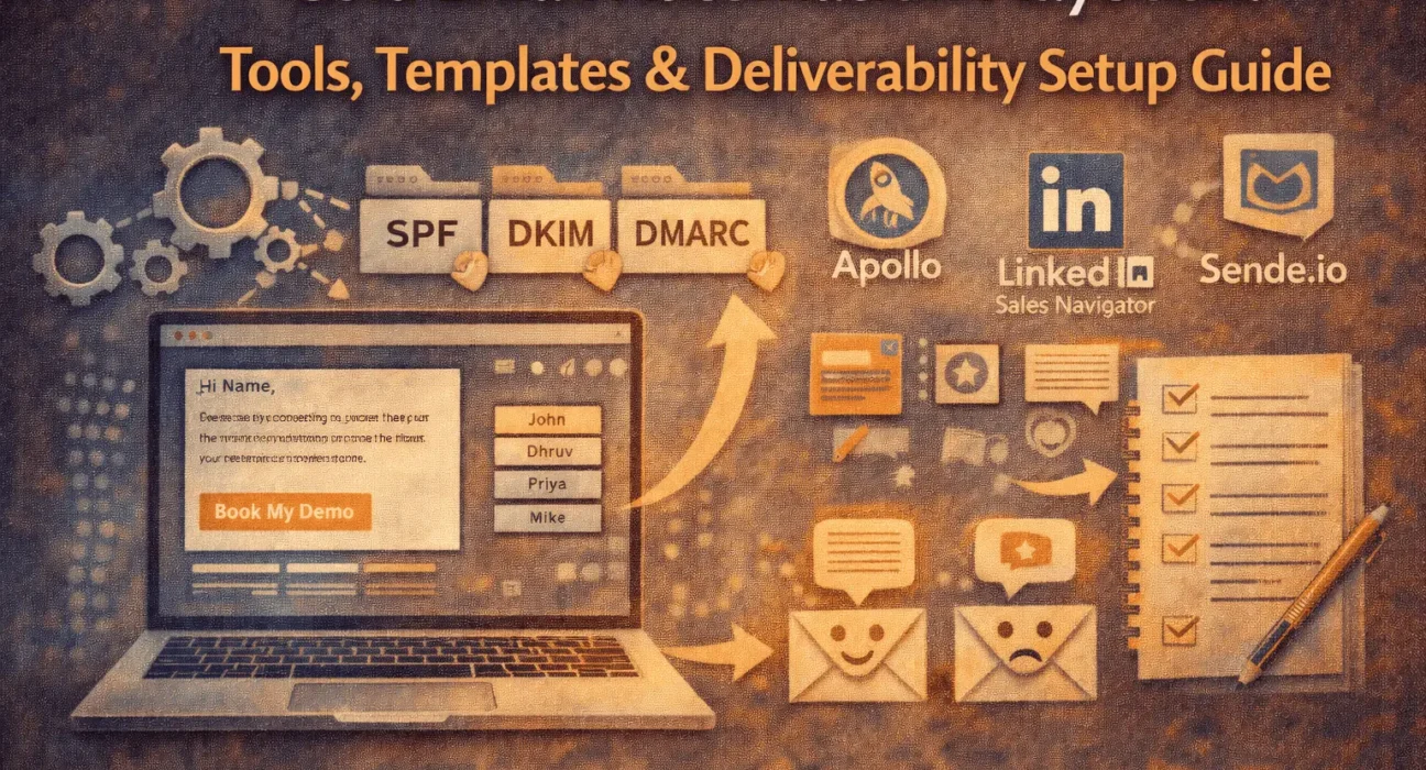 Cold email automation guide illustration