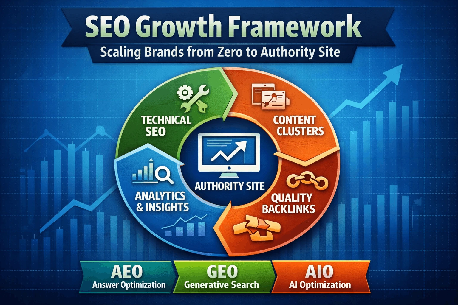 SEO growth framework infographic