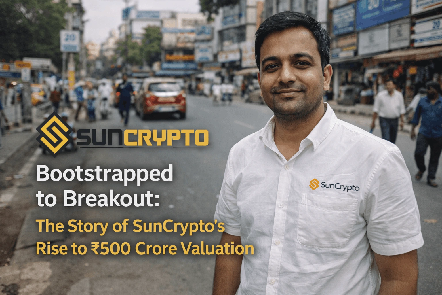 Umesh Kumar on bustling Indian street